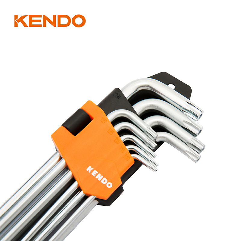 9-teiliges langes Kugelkopf-Arm-Kugel-Torx-Schlüssel-Set
